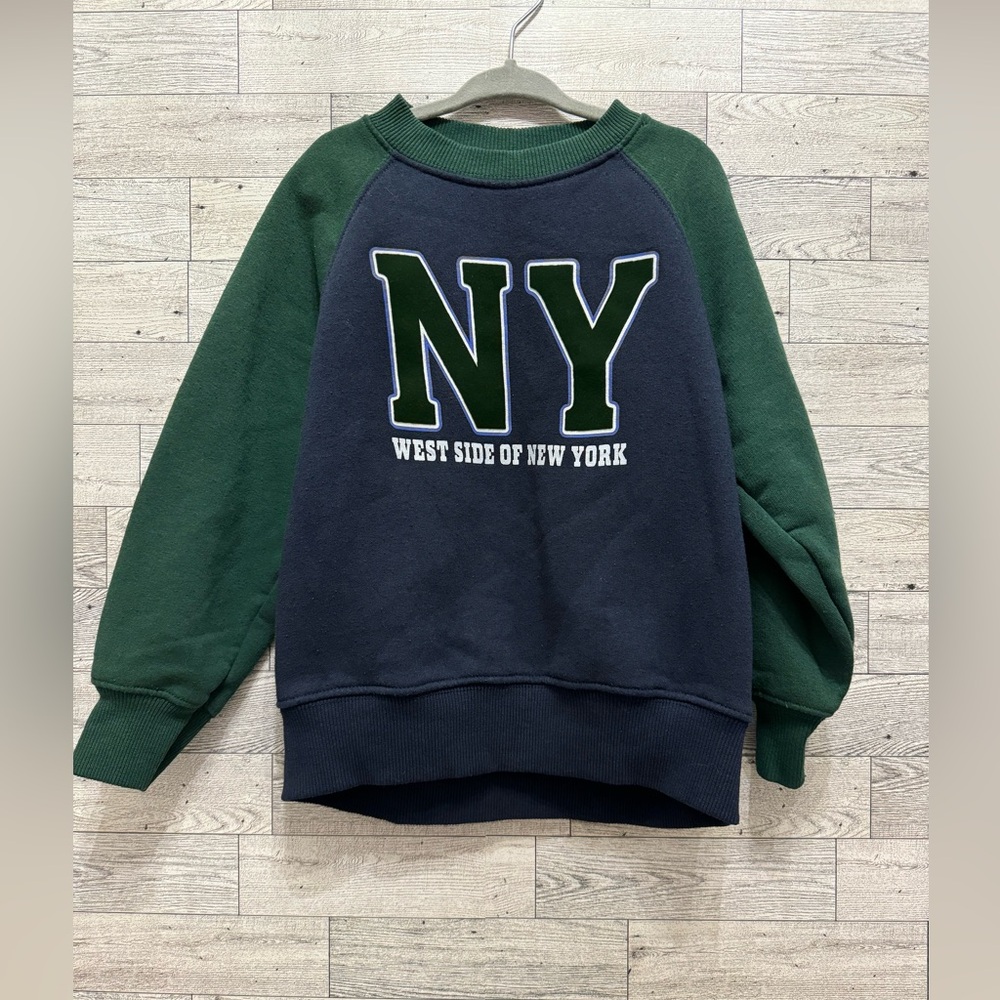 Zara kids sweater, blue and green, size 6